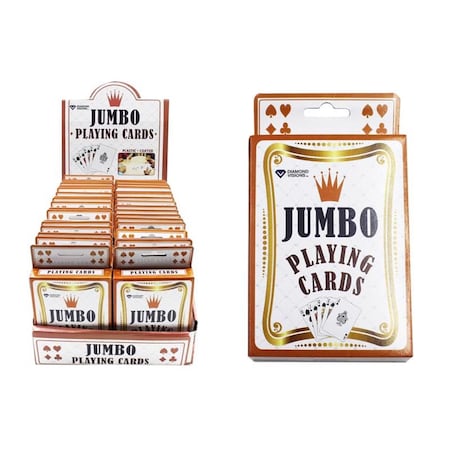 Superjock Paper & Plastic Jumbo Playing Card - 54 Piece, 36PK SU3304887